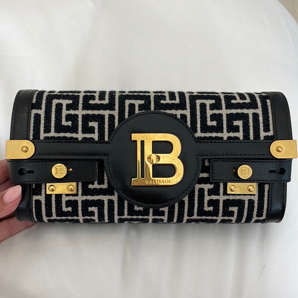 Balmain b-buzz 23 monogram bag